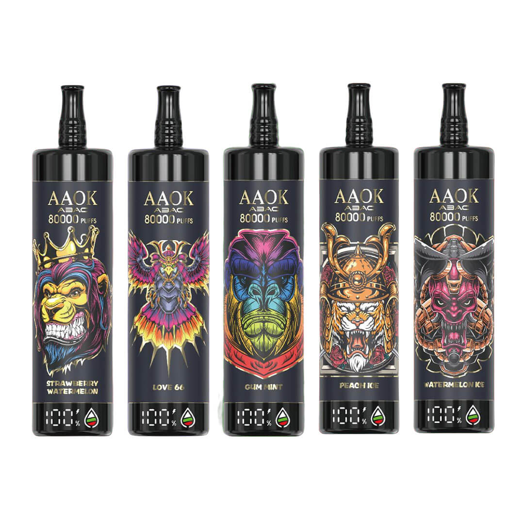 AAOK 80K 80000 PUFFS DTL Einweg Kit- 💥 Nehme 5 Zahle NUR 4! + Ab einem Einkauf von 100€ 2 Mystery Gratis💥