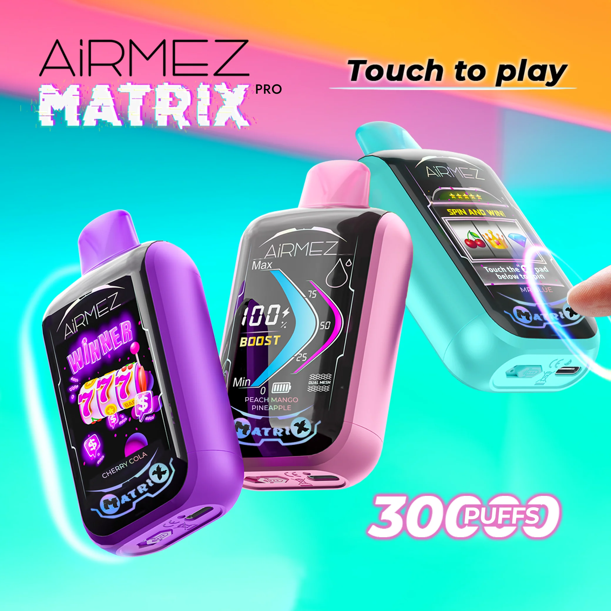Airmez Matrix 25000 25K Puffs Einweg Vape Kit - 💥 Nehme 4 Zahle NUR 3! + Ab einem Einkauf von 100€ 2 Mystery Gratis💥 - Image 2