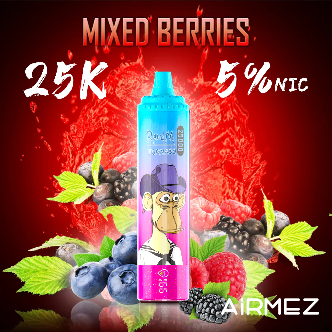 Airmez Tornado 25000 25K Puffs Einweg Kit- 💥 Nehme 5 Zahle NUR 4! + Ab einem Einkauf von 100€ 2 Mystery Gratis💥 - Image 7