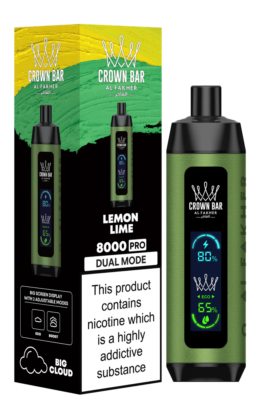 AL Fakher Crown Bar 8000 Pro Dual Mode Wiederaufladbares Einweg Kit (Big Cloud)- 💥 Nehme 5 Zahle NUR 4! + Ab einem Einkauf von 100€ 2 Mystery Gratis💥 - Image 14