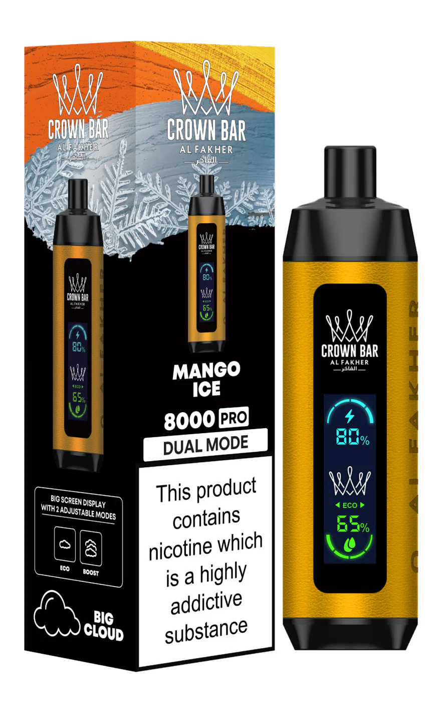 AL Fakher Crown Bar 8000 Pro Dual Mode Wiederaufladbares Einweg Kit (Big Cloud)- 💥 Nehme 5 Zahle NUR 4! + Ab einem Einkauf von 100€ 2 Mystery Gratis💥 - Image 19