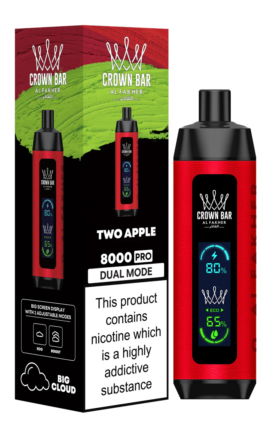 AL Fakher Crown Bar 8000 Pro Dual Mode Wiederaufladbares Einweg Kit (Big Cloud)- 💥 Nehme 5 Zahle NUR 4! + Ab einem Einkauf von 100€ 2 Mystery Gratis💥 - Image 23