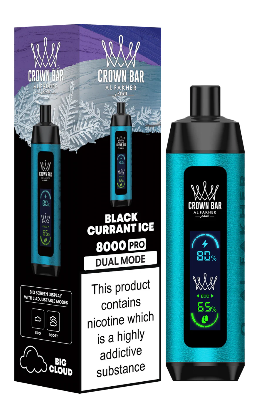 AL Fakher Crown Bar 8000 Pro Dual Mode Wiederaufladbares Einweg Kit (Big Cloud)- 💥 Nehme 5 Zahle NUR 4! + Ab einem Einkauf von 100€ 2 Mystery Gratis💥 - Image 6