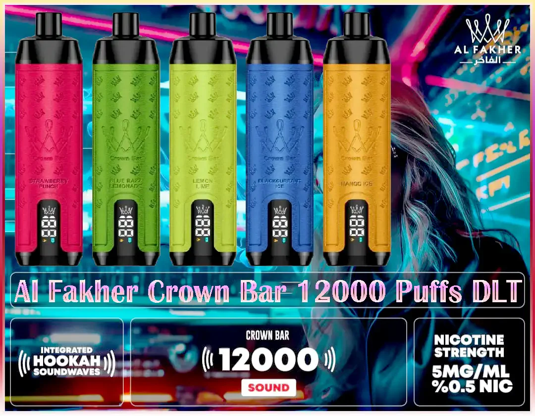 AL Fakher Crown Bar 12000 Puffs Shisha Hookah Einweg Vape - 💥 Ab einem Einkauf von 100€ 2 Mystery Gratis💥