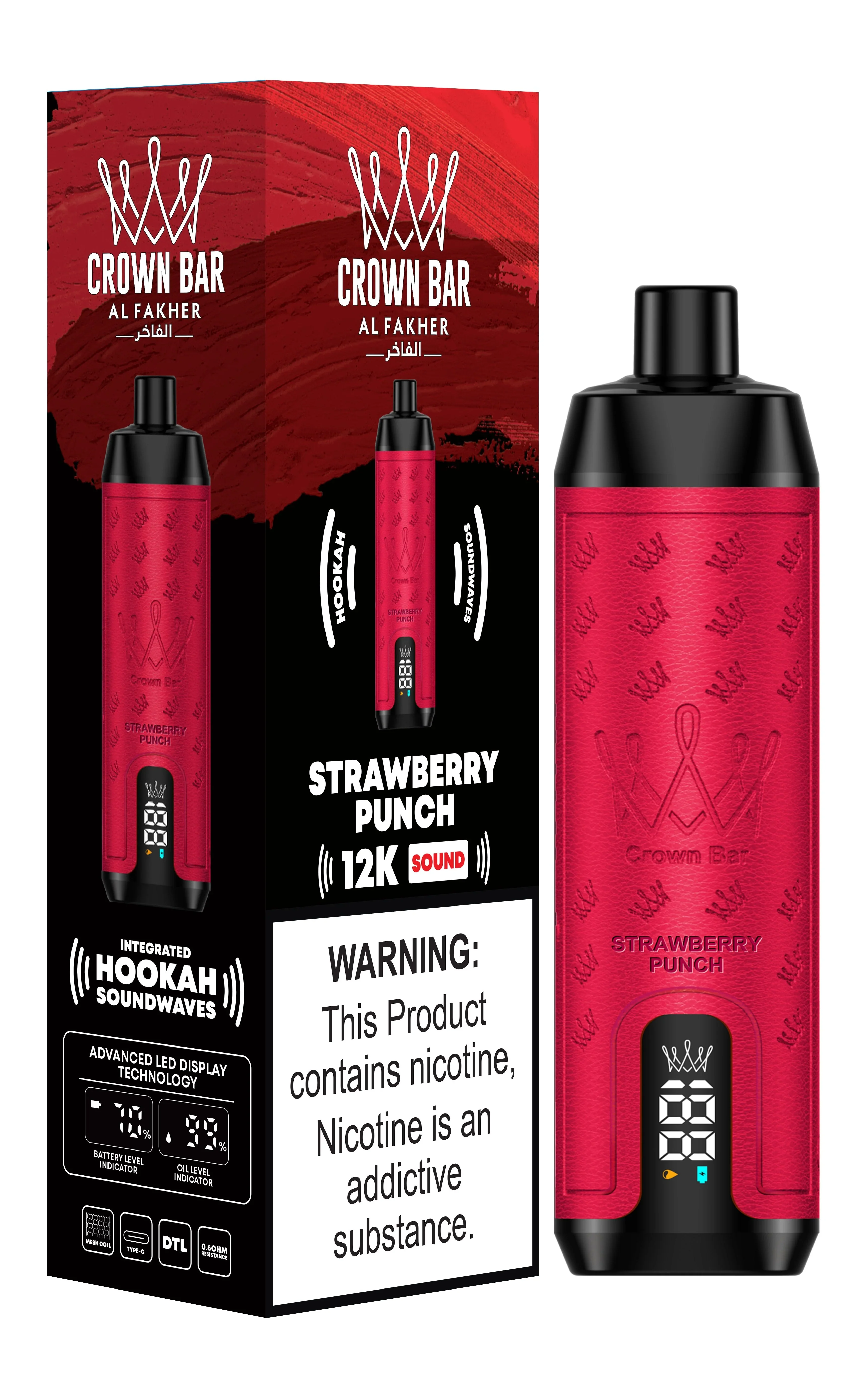 AL Fakher Crown Bar 12000 Puffs Shisha Hookah Einweg Vape - 💥 Ab einem Einkauf von 100€ 2 Mystery Gratis💥 - Image 11