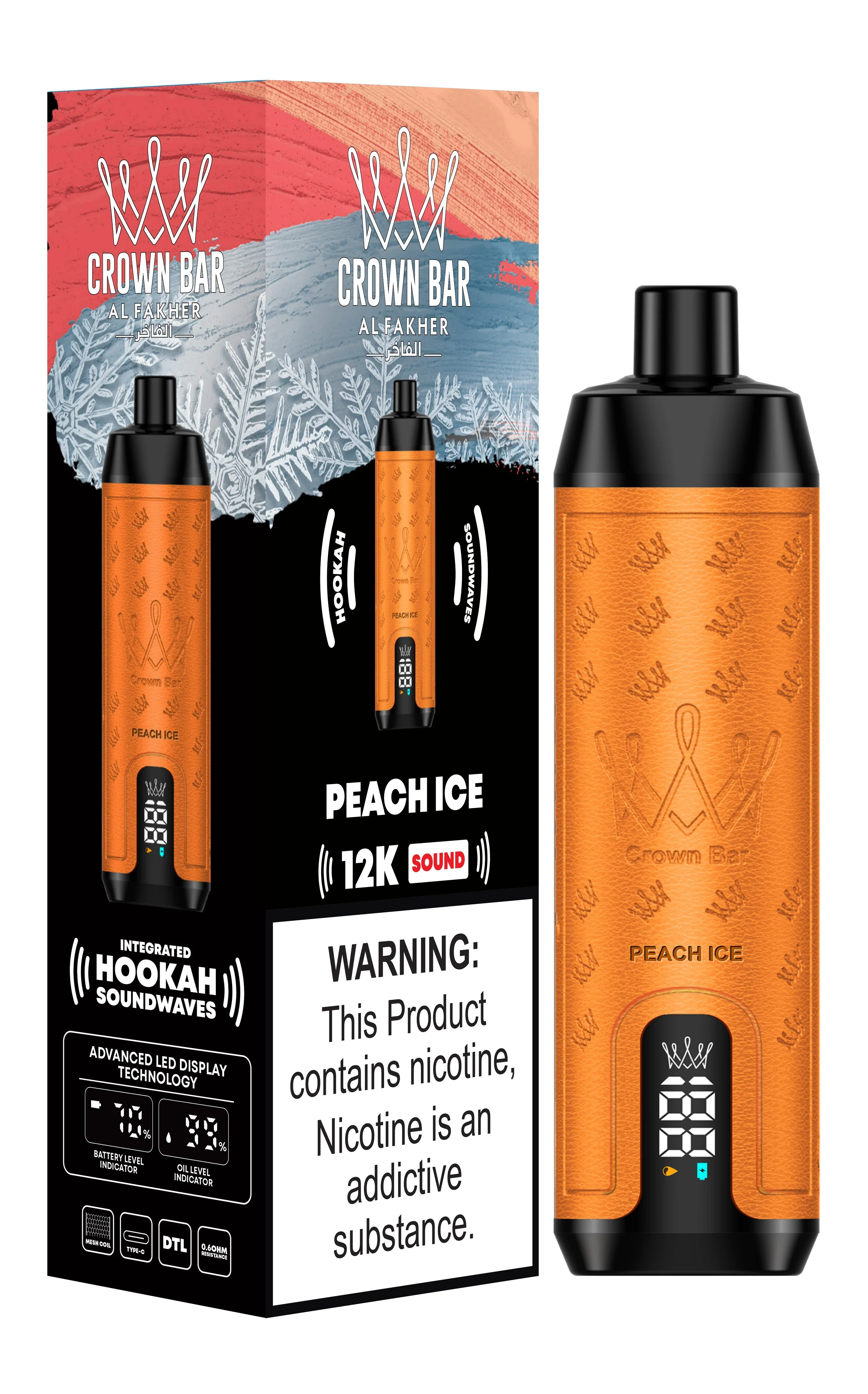 AL Fakher Crown Bar 12000 Puffs Shisha Hookah Einweg Vape - 💥 Ab einem Einkauf von 100€ 2 Mystery Gratis💥 - Image 17