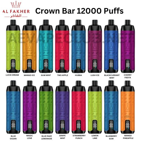 AL Fakher Crown Bar 12000 Puffs Shisha Hookah Einweg Vape - 💥 Ab einem Einkauf von 100€ 2 Mystery Gratis💥 - Image 2