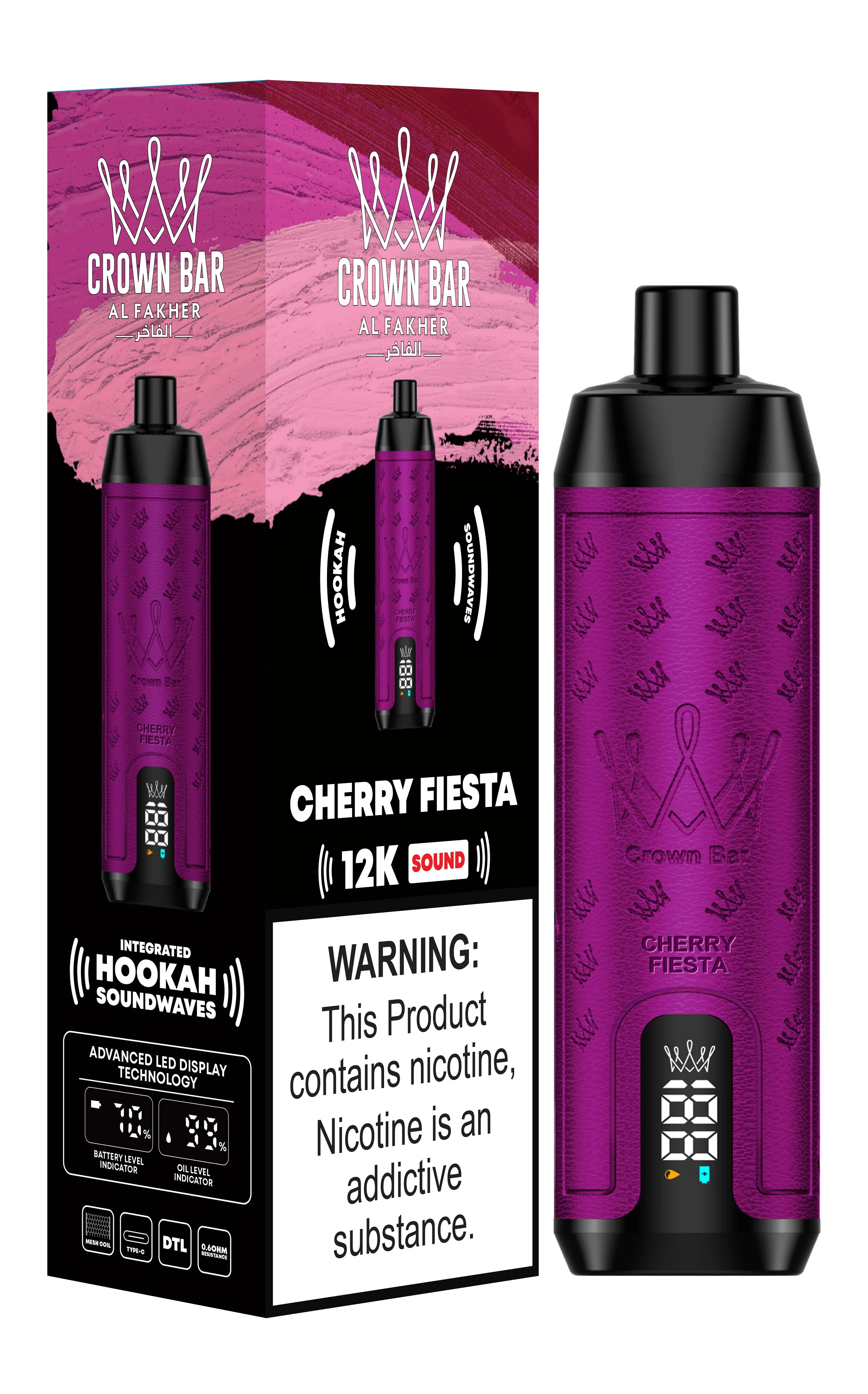 AL Fakher Crown Bar 12000 Puffs Shisha Hookah Einweg Vape - 💥 Ab einem Einkauf von 100€ 2 Mystery Gratis💥 - Image 9