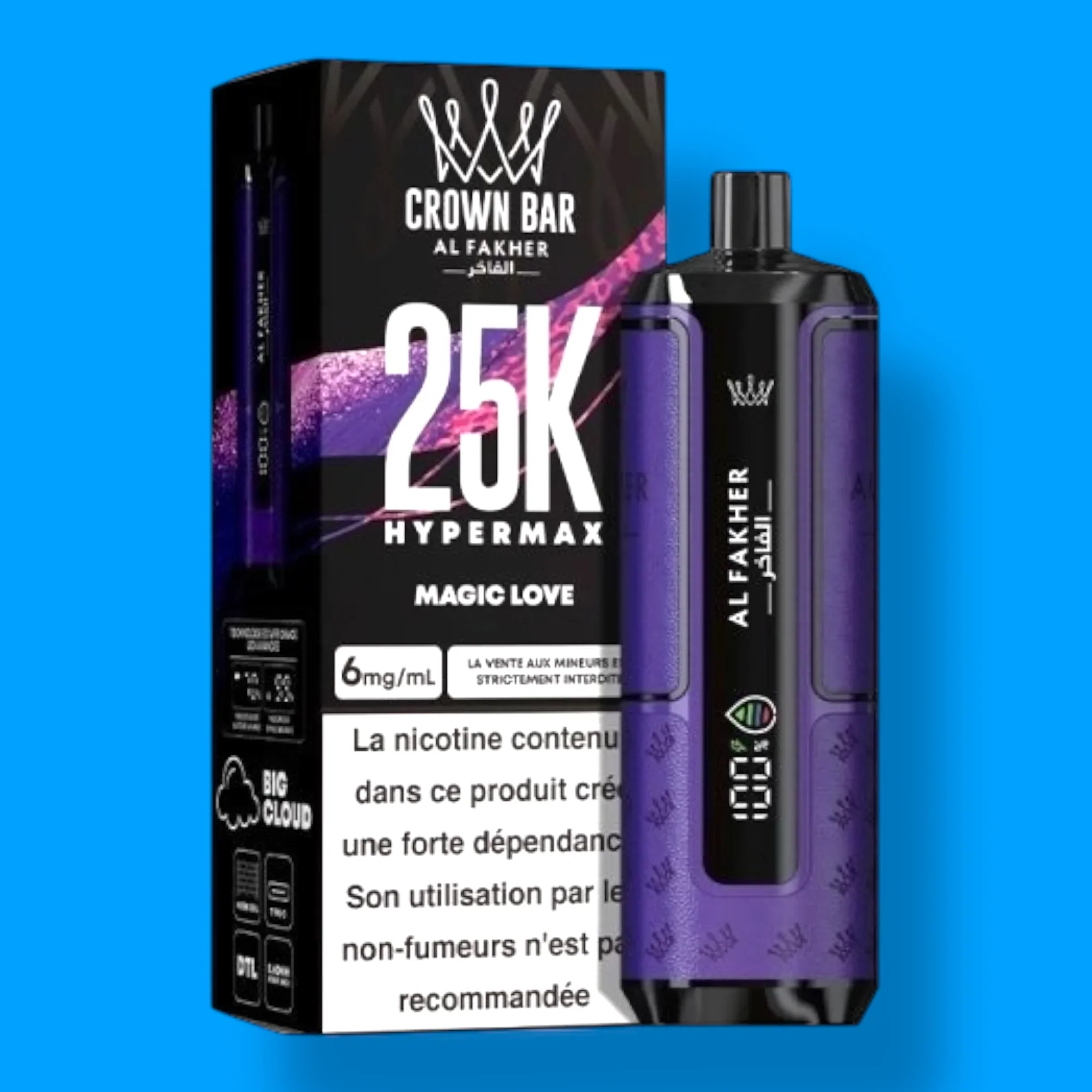 AL Fakher Crown Bar 25K Hypermax Einweg Kit (25000 Puffs) - 💥 Nehme 4 Zahle NUR 3! + Ab einem Einkauf von 100€ 2 Mystery Gratis💥 - Image 4