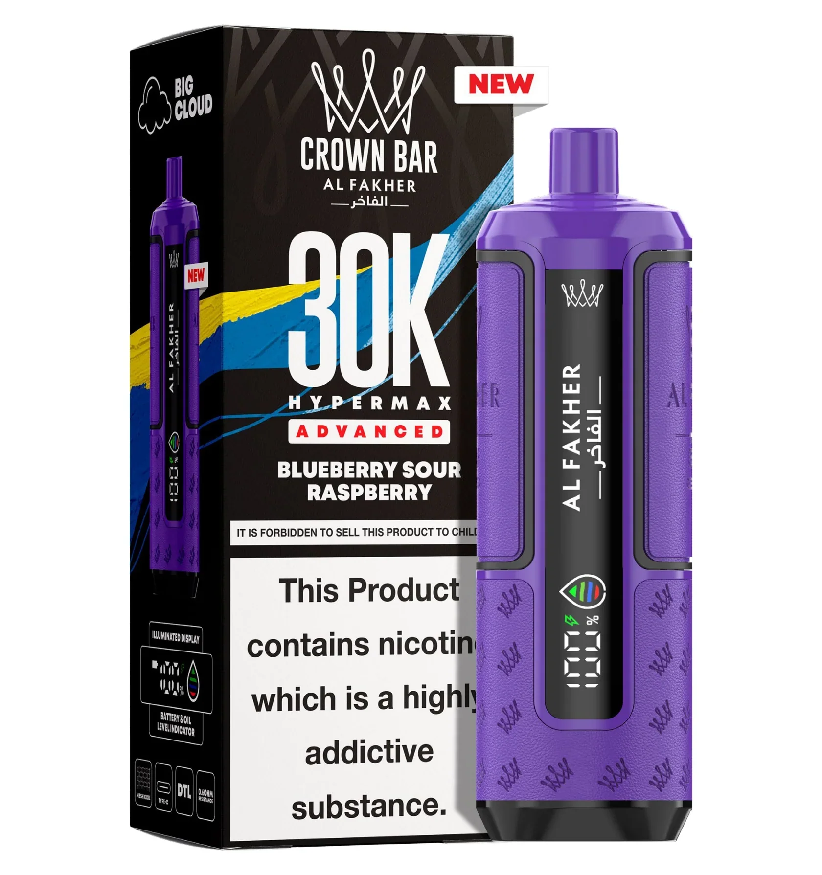AL Fakher Crown Bar 30K Hypermax Vorgefülltes Einweg Kit - 💥 Nehme 4 Zahle NUR 3! + Ab einem Einkauf von 100€ 2 Mystery Gratis💥 - Image 10