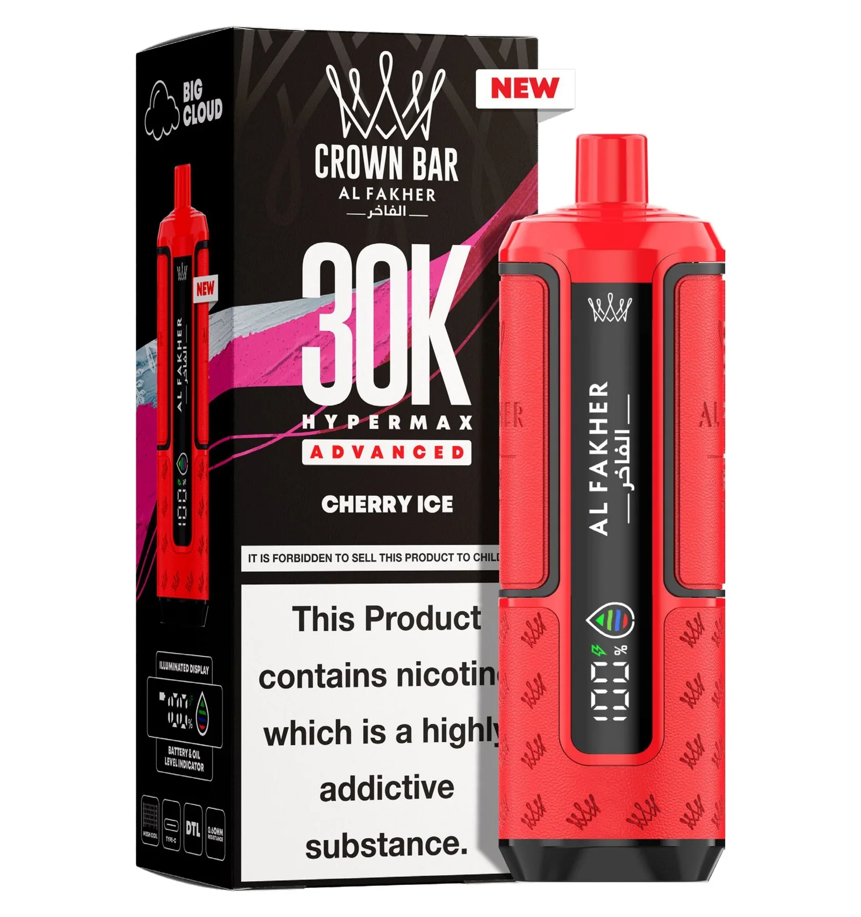 AL Fakher Crown Bar 30K Hypermax Vorgefülltes Einweg Kit - 💥 Nehme 4 Zahle NUR 3! + Ab einem Einkauf von 100€ 2 Mystery Gratis💥 - Image 12