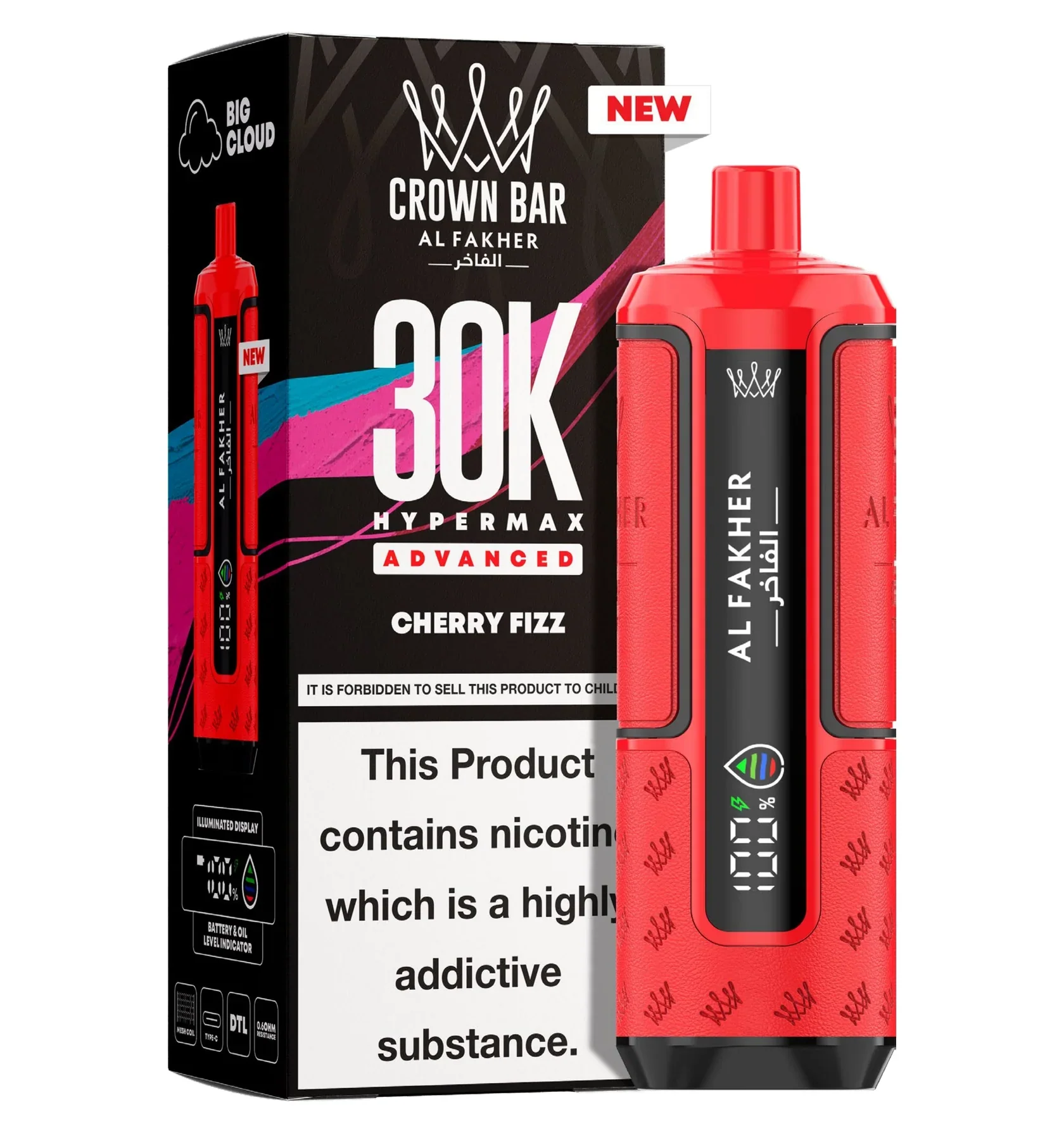 AL Fakher Crown Bar 30K Hypermax Vorgefülltes Einweg Kit - 💥 Nehme 4 Zahle NUR 3! + Ab einem Einkauf von 100€ 2 Mystery Gratis💥 - Image 13
