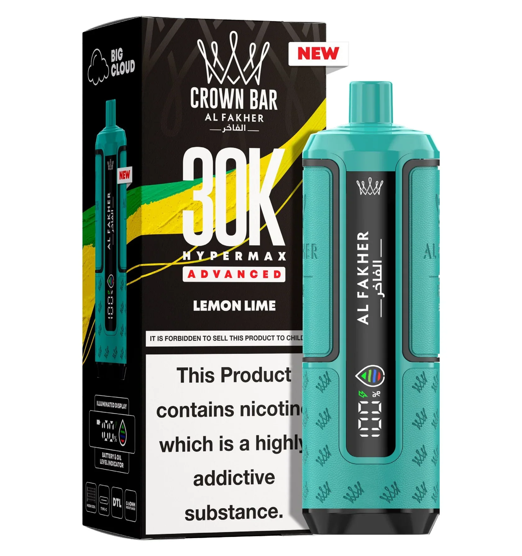 AL Fakher Crown Bar 30K Hypermax Vorgefülltes Einweg Kit - 💥 Nehme 4 Zahle NUR 3! + Ab einem Einkauf von 100€ 2 Mystery Gratis💥 - Image 14