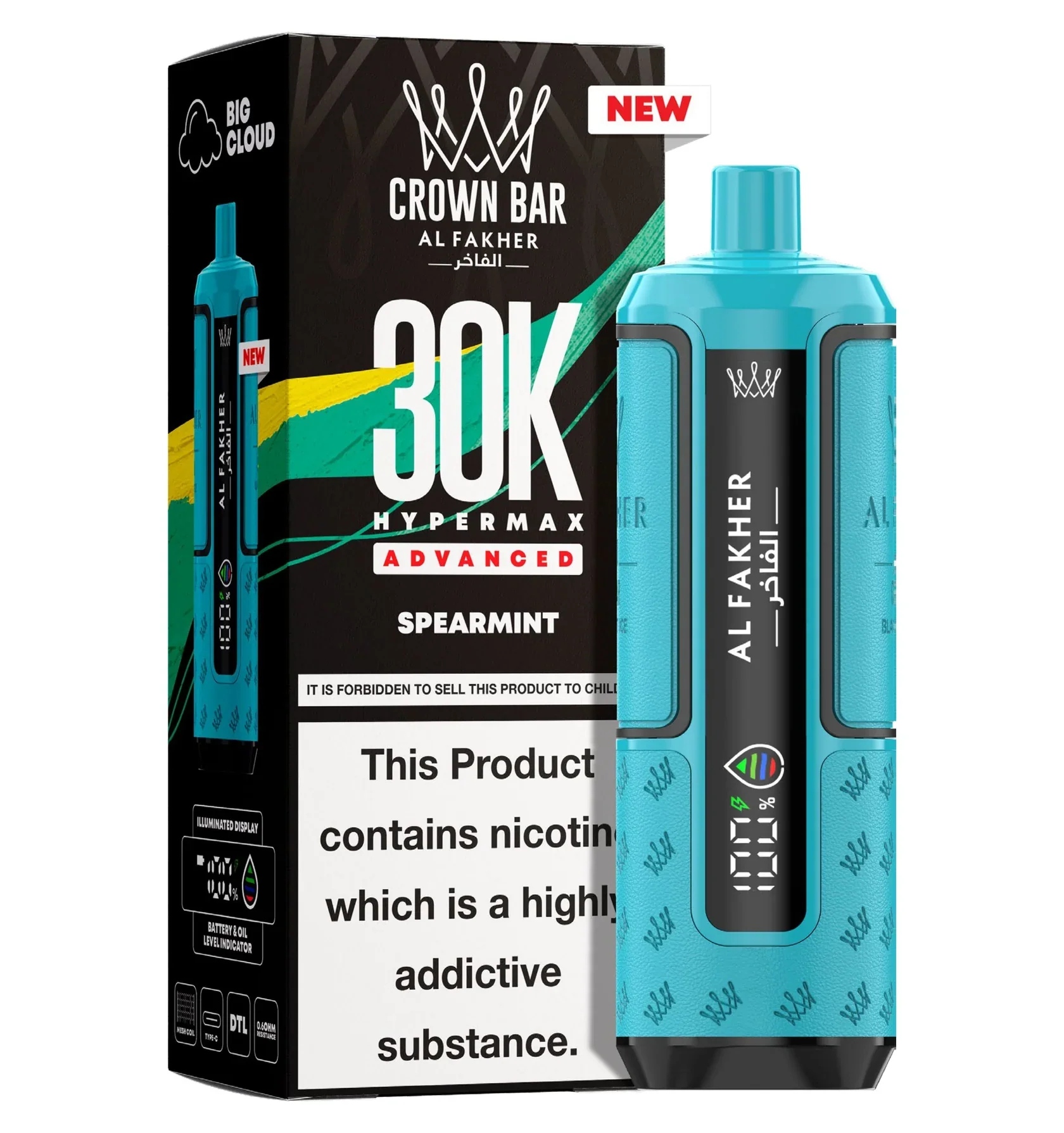 AL Fakher Crown Bar 30K Hypermax Vorgefülltes Einweg Kit - 💥 Nehme 4 Zahle NUR 3! + Ab einem Einkauf von 100€ 2 Mystery Gratis💥 - Image 16