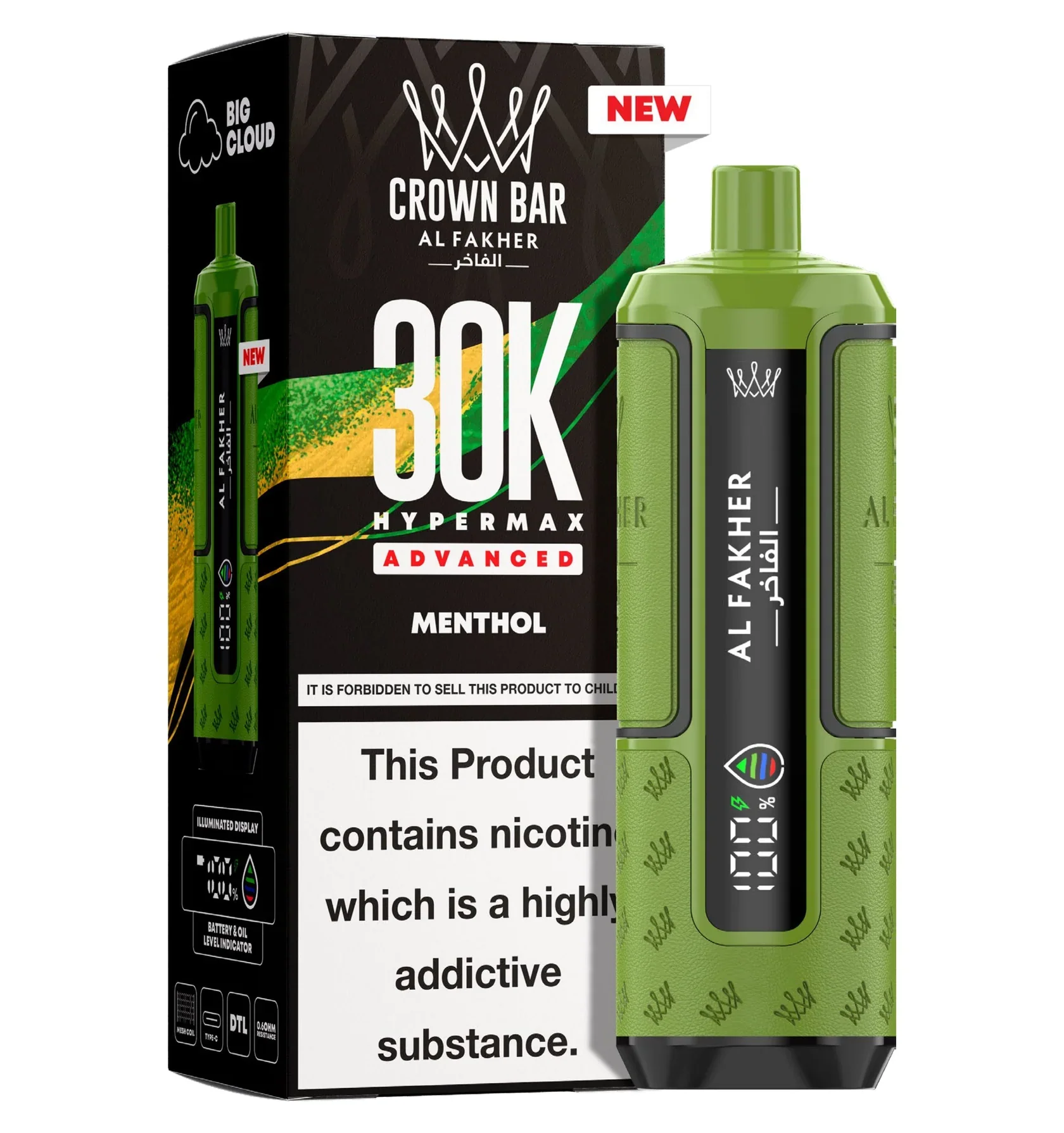 AL Fakher Crown Bar 30K Hypermax Vorgefülltes Einweg Kit - 💥 Nehme 4 Zahle NUR 3! + Ab einem Einkauf von 100€ 2 Mystery Gratis💥 - Image 17