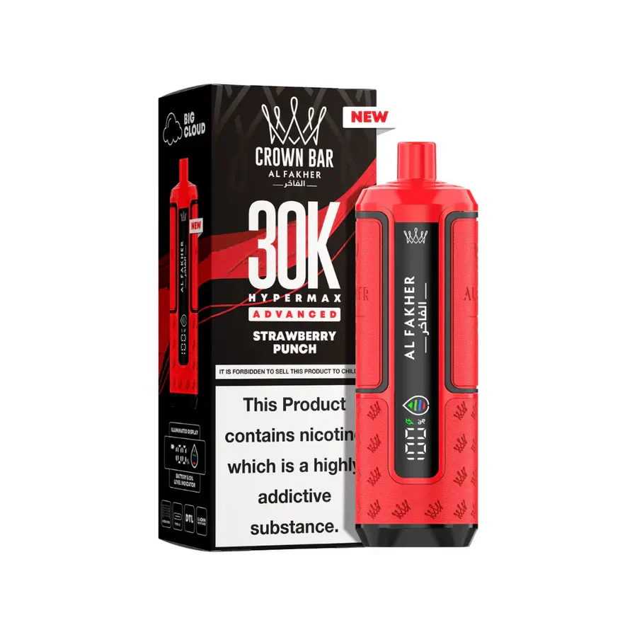 AL Fakher Crown Bar 30K Hypermax Vorgefülltes Einweg Kit - 💥 Nehme 4 Zahle NUR 3! + Ab einem Einkauf von 100€ 2 Mystery Gratis💥 - Image 26