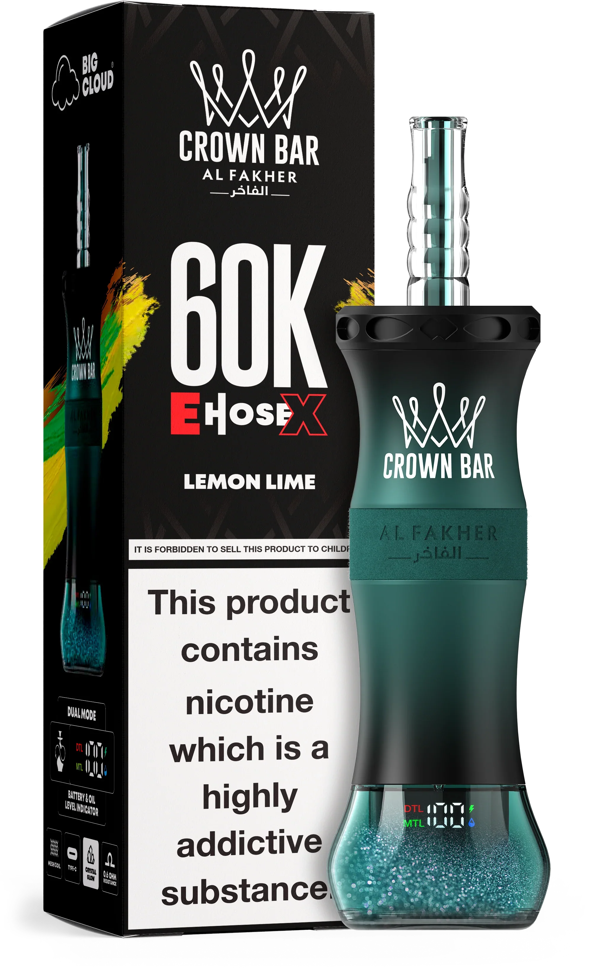 AL Fakher Crown Bar 60K 60000 Puffs E-Hose X Einweg Kit- 💥 Nehme 5 Zahle NUR 4! + Ab einem Einkauf von 100€ 2 Mystery Gratis💥 - Image 19