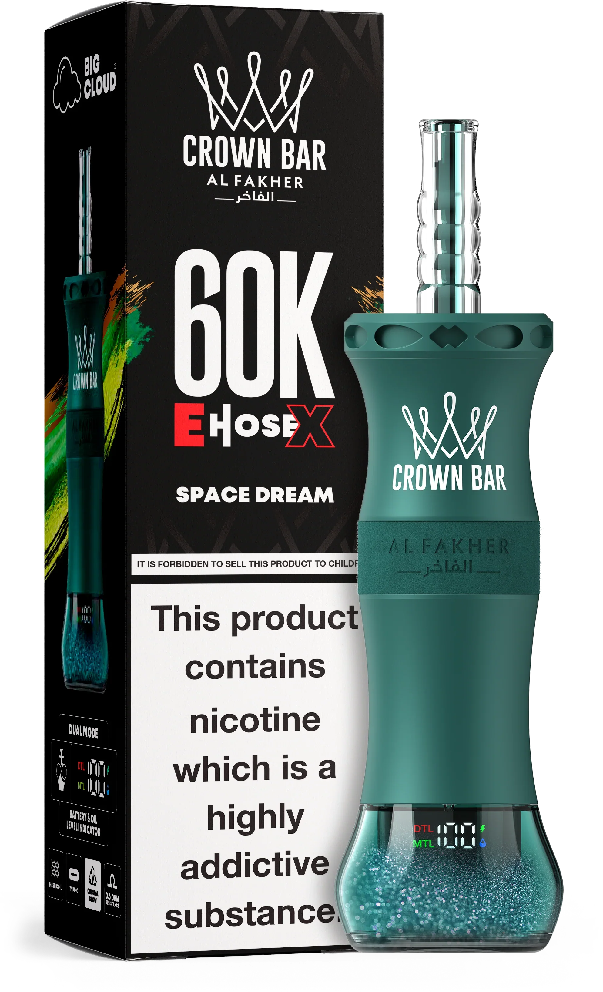 AL Fakher Crown Bar 60K 60000 Puffs E-Hose X Einweg Kit- 💥 Nehme 5 Zahle NUR 4! + Ab einem Einkauf von 100€ 2 Mystery Gratis💥 - Image 25