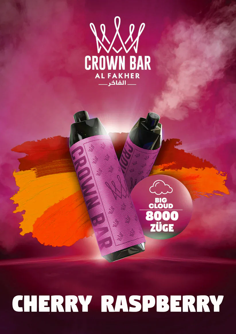 [Clearance Sale] Al Fakher Crown Bar Big Cloud 8000 Puffs Wiederaufladbares Einweg Kit DTL - 📢EXKLUSIVES ANGEBOT - Nehme 5 Zahle NUR 4 an der Kasse!+Ab einem Einkauf von 100€ 2 Mystery Vapes Gratis📢 - Image 15