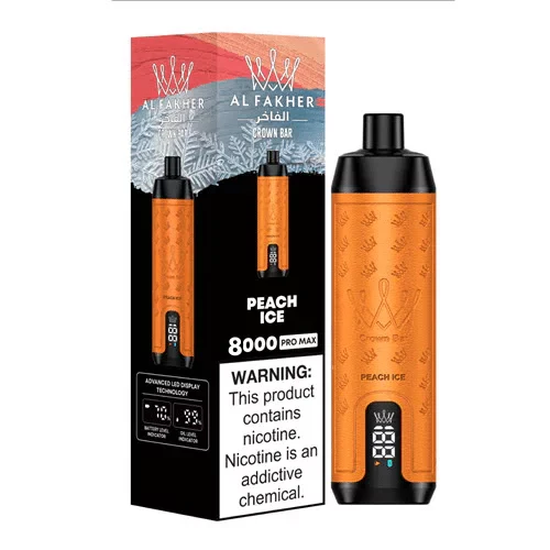 AL Fakher Crown Bar Pro 8000 Puffs Wiederaufladbares Einweg Kit- 💥 Nehme 5 Zahle NUR 4! + Ab einem Einkauf von 100€ 2 Mystery Gratis💥 - Image 11