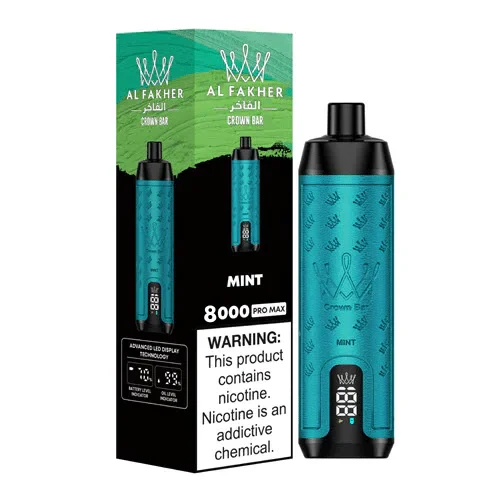 AL Fakher Crown Bar Pro 8000 Puffs Wiederaufladbares Einweg Kit- 💥 Nehme 5 Zahle NUR 4! + Ab einem Einkauf von 100€ 2 Mystery Gratis💥 - Image 12