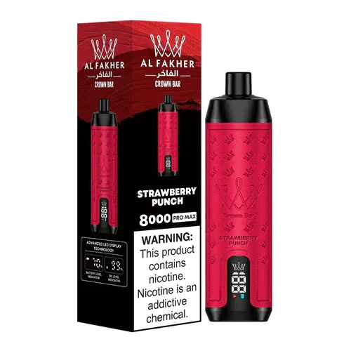 AL Fakher Crown Bar Pro 8000 Puffs Wiederaufladbares Einweg Kit- 💥 Nehme 5 Zahle NUR 4! + Ab einem Einkauf von 100€ 2 Mystery Gratis💥 - Image 13