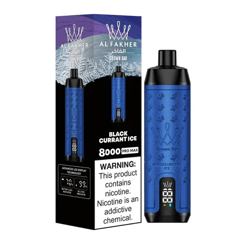 AL Fakher Crown Bar Pro 8000 Puffs Wiederaufladbares Einweg Kit- 💥 Nehme 5 Zahle NUR 4! + Ab einem Einkauf von 100€ 2 Mystery Gratis💥 - Image 4