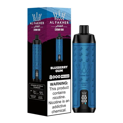 AL Fakher Crown Bar Pro 8000 Puffs Wiederaufladbares Einweg Kit- 💥 Nehme 5 Zahle NUR 4! + Ab einem Einkauf von 100€ 2 Mystery Gratis💥 - Image 5