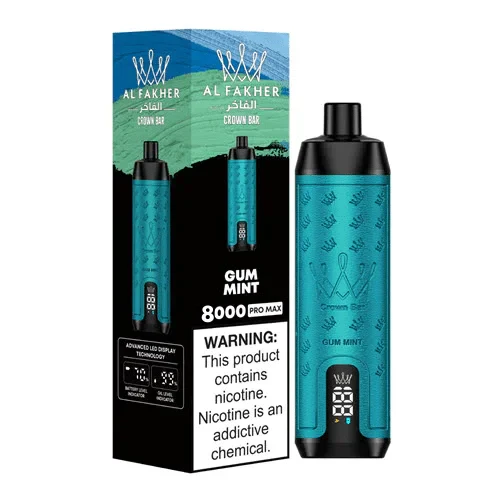 AL Fakher Crown Bar Pro 8000 Puffs Wiederaufladbares Einweg Kit- 💥 Nehme 5 Zahle NUR 4! + Ab einem Einkauf von 100€ 2 Mystery Gratis💥 - Image 7