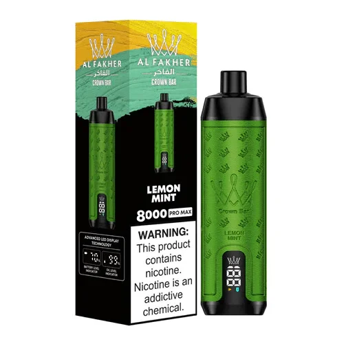 AL Fakher Crown Bar Pro 8000 Puffs Wiederaufladbares Einweg Kit- 💥 Nehme 5 Zahle NUR 4! + Ab einem Einkauf von 100€ 2 Mystery Gratis💥 - Image 8