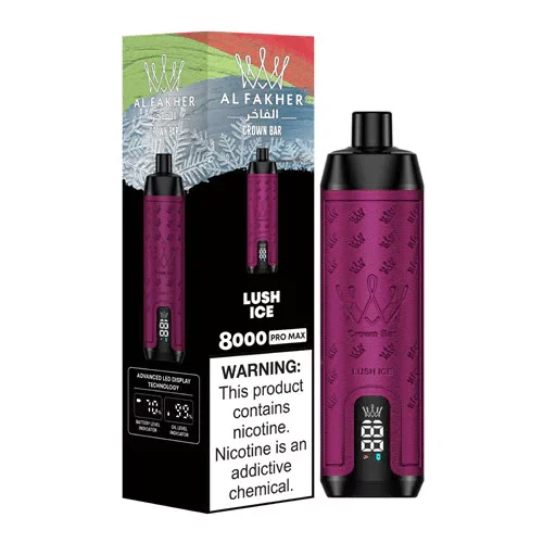 AL Fakher Crown Bar Pro 8000 Puffs Wiederaufladbares Einweg Kit- 💥 Nehme 5 Zahle NUR 4! + Ab einem Einkauf von 100€ 2 Mystery Gratis💥 - Image 9