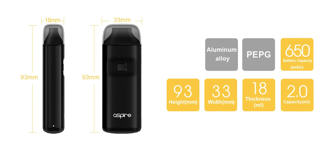 Aspire Breeze Starter Kit Starterset - 2ml & 650mAh - Image 6