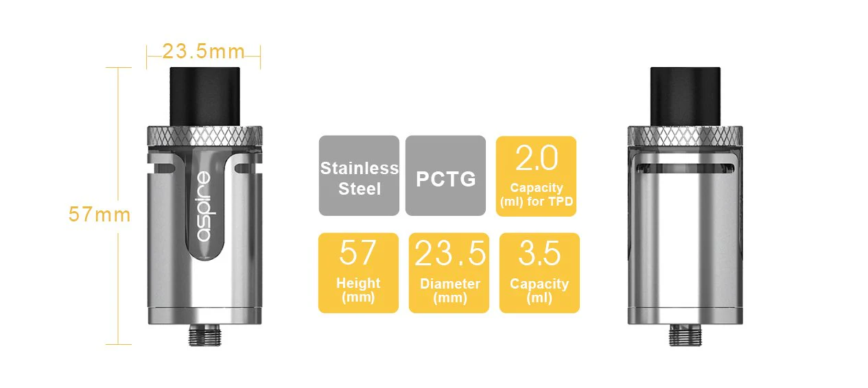 Aspire Cleito EXO Tank Atomizer Verdampfer Standard Version - 3,5ml - Image 50