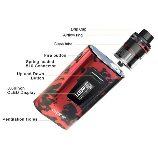 Aspire Typhon 100 100W Revvo Starter Kit Starterset mit Revvo Tank - 5000mAh & 3,6ml - Image 4
