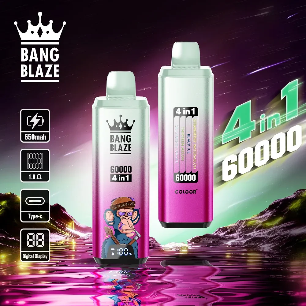Bang Blaze 4IN1 60000 60K Puffs Wiederaufladbares Einweg Kit - 💥 Nehme 5 Zahle NUR 4! + Ab einem Einkauf von 100€ 2 Mystery Gratis💥 - Image 10