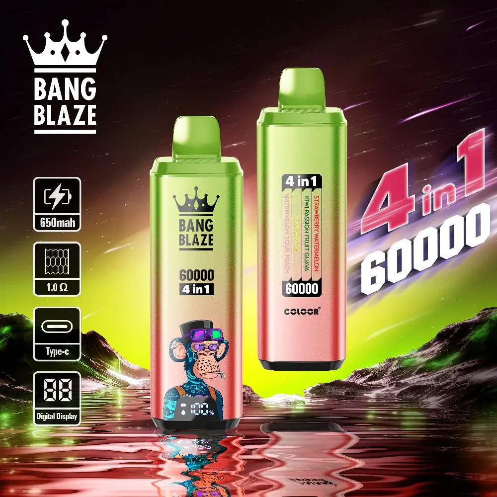 Bang Blaze 4IN1 60000 60K Puffs Wiederaufladbares Einweg Kit - 💥 Nehme 5 Zahle NUR 4! + Ab einem Einkauf von 100€ 2 Mystery Gratis💥 - Image 11