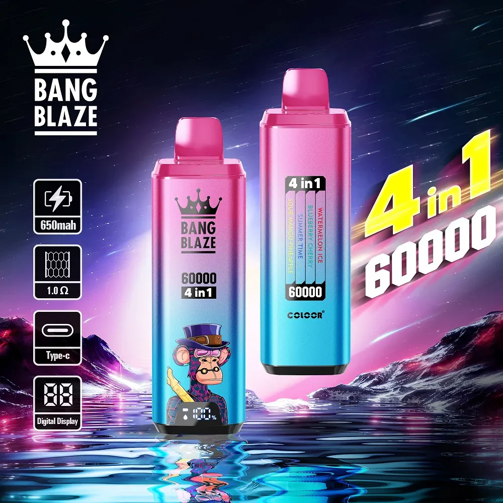 Bang Blaze 4IN1 60000 60K Puffs Wiederaufladbares Einweg Kit - 💥 Nehme 5 Zahle NUR 4! + Ab einem Einkauf von 100€ 2 Mystery Gratis💥 - Image 12