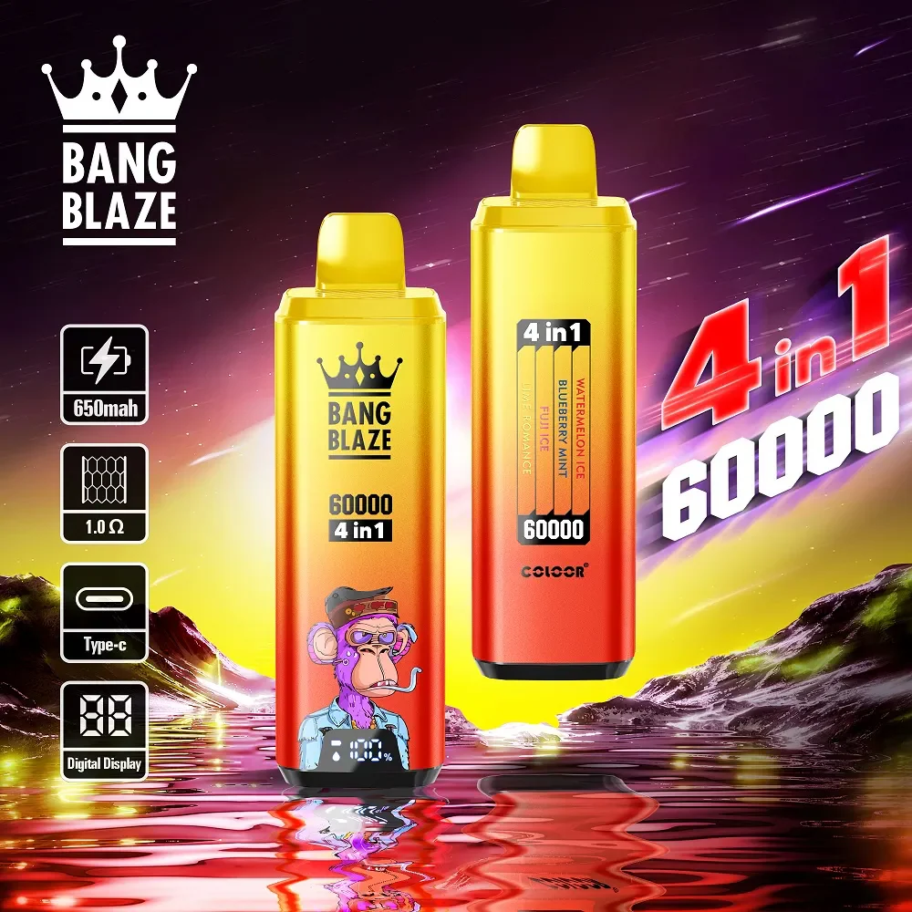 Bang Blaze 4IN1 60000 60K Puffs Wiederaufladbares Einweg Kit - 💥 Nehme 5 Zahle NUR 4! + Ab einem Einkauf von 100€ 2 Mystery Gratis💥 - Image 13