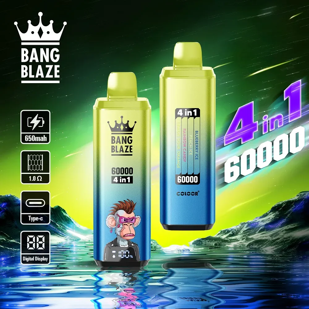 Bang Blaze 4IN1 60000 60K Puffs Wiederaufladbares Einweg Kit - 💥 Nehme 5 Zahle NUR 4! + Ab einem Einkauf von 100€ 2 Mystery Gratis💥 - Image 4