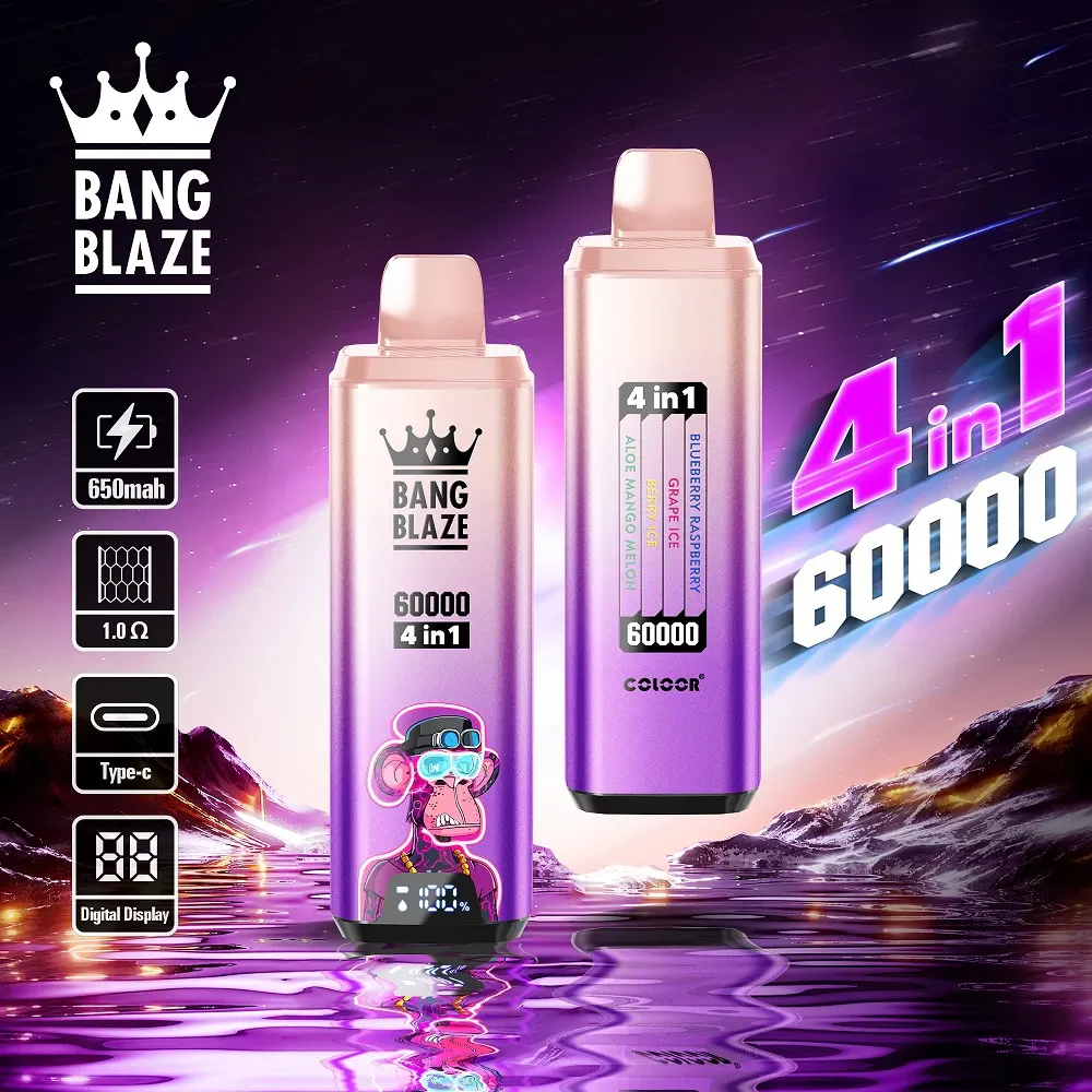 Bang Blaze 4IN1 60000 60K Puffs Wiederaufladbares Einweg Kit - 💥 Nehme 5 Zahle NUR 4! + Ab einem Einkauf von 100€ 2 Mystery Gratis💥 - Image 6