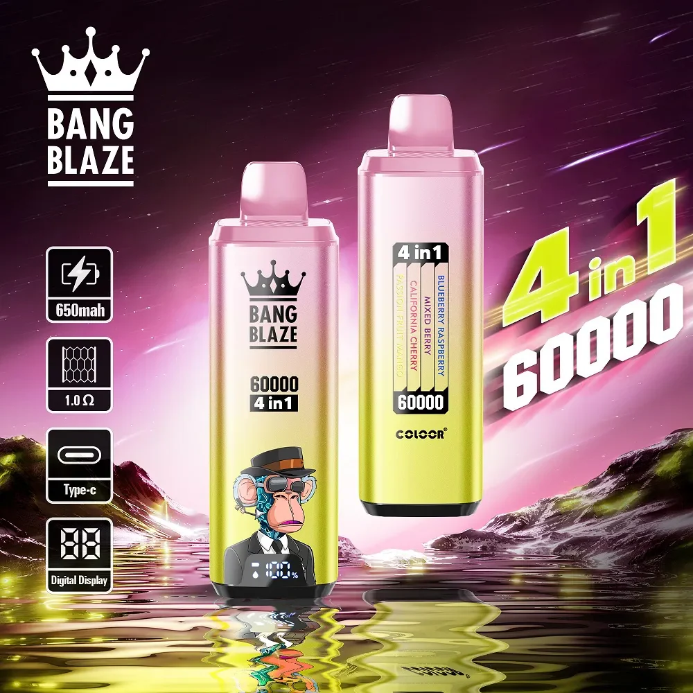 Bang Blaze 4IN1 60000 60K Puffs Wiederaufladbares Einweg Kit - 💥 Nehme 5 Zahle NUR 4! + Ab einem Einkauf von 100€ 2 Mystery Gratis💥 - Image 7