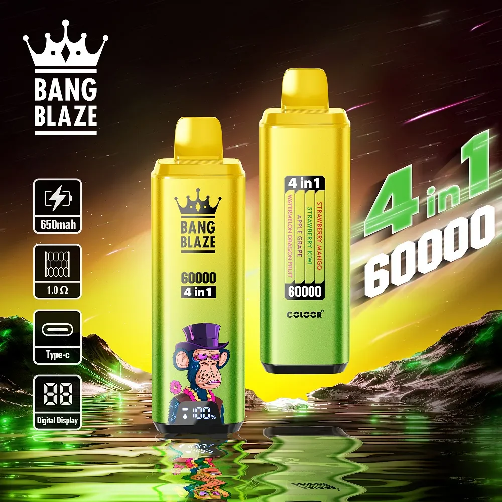 Bang Blaze 4IN1 60000 60K Puffs Wiederaufladbares Einweg Kit - 💥 Nehme 5 Zahle NUR 4! + Ab einem Einkauf von 100€ 2 Mystery Gratis💥 - Image 8