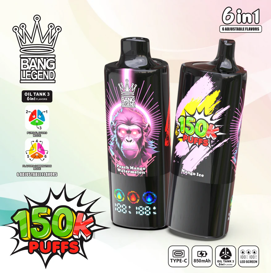 Bang Legend 150000 150K Puffs 6-in-1 Flavors Einweg Kit - Image 5