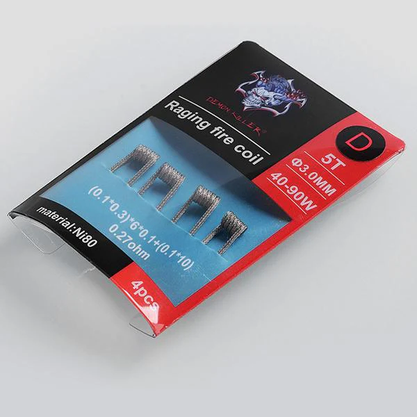 Demon Killer Raging Feuer Coil Ni80 Vorgefertigt Heizdraht - 4 Stück / Packung - Image 12