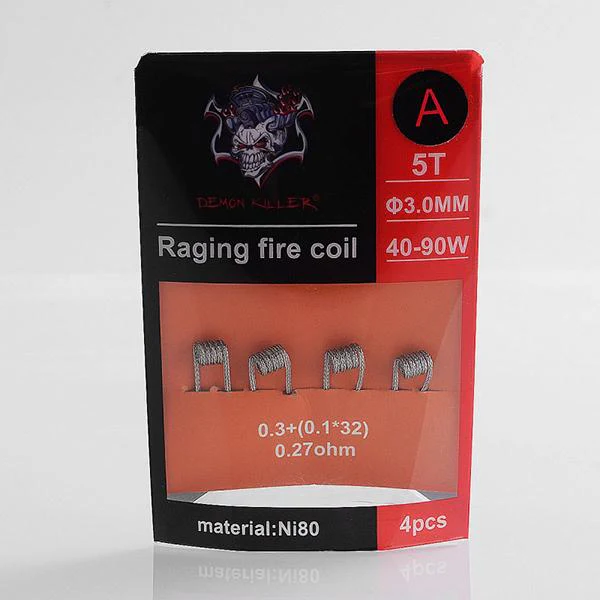 Demon Killer Raging Feuer Coil Ni80 Vorgefertigt Heizdraht - 4 Stück / Packung - Image 13