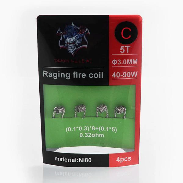 Demon Killer Raging Feuer Coil Ni80 Vorgefertigt Heizdraht - 4 Stück / Packung - Image 15