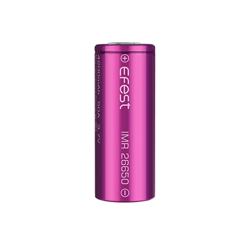Efest IMR 26650 4200mAh 50A Flat Top Li-Ion Wiederaufladbare Batterie 1Stück