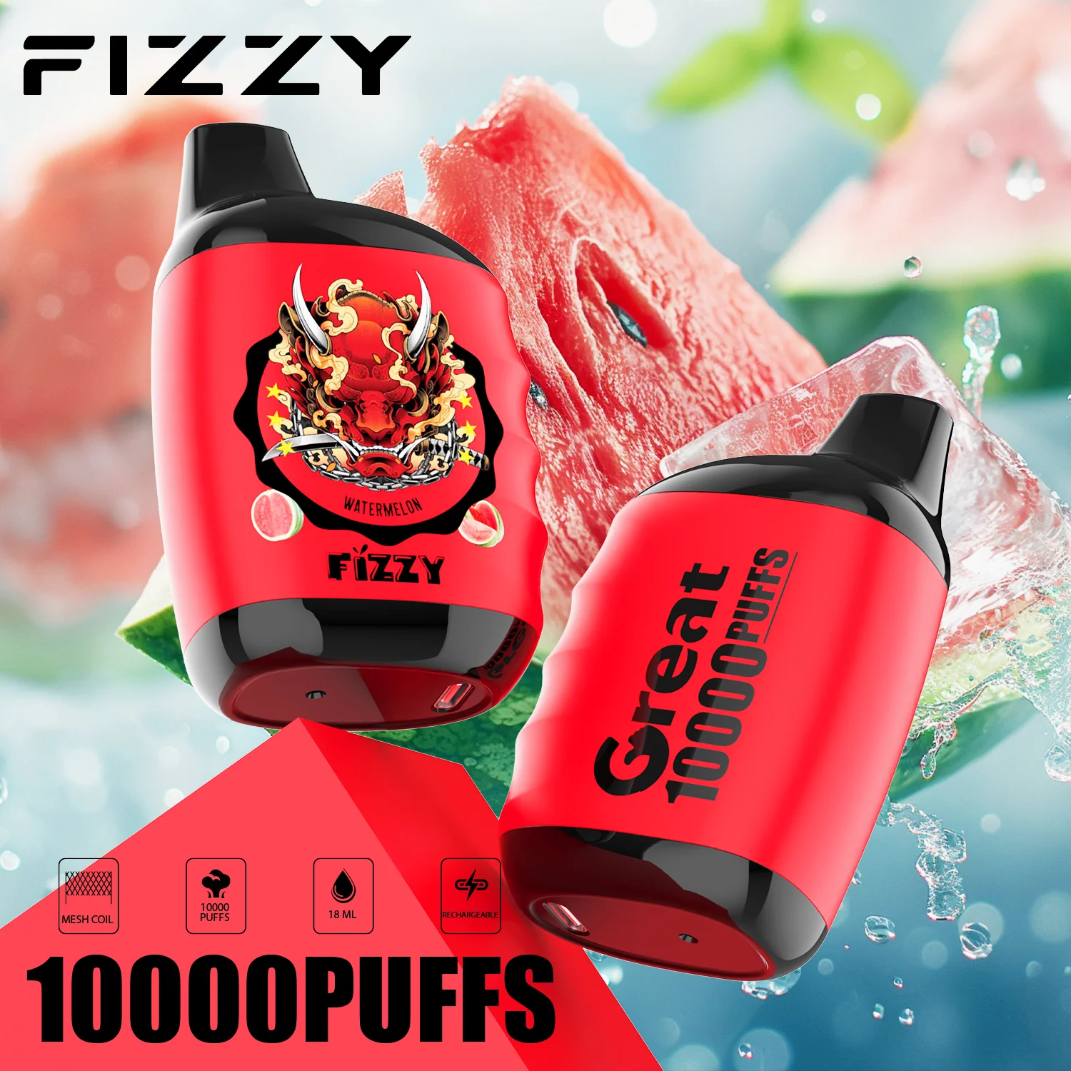 Fizzy GREAT 10000 Puffs Wiederaufladbares Einweg Disposable Kit - 📢EXKLUSIVES ANGEBOT - Nehme 4 Zahle NUR 3 an der Kasse + AB einem Einkauf von 100€ 1 Mystery Vapes Gratis!📢 - Image 13