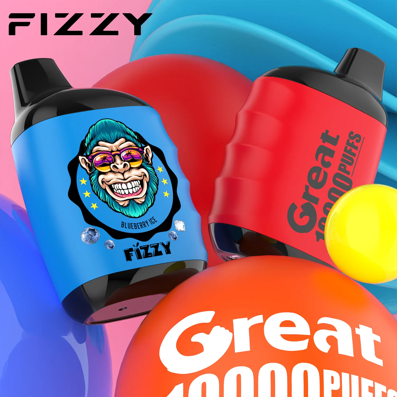 Fizzy GREAT 10000 Puffs Wiederaufladbares Einweg Disposable Kit - 📢EXKLUSIVES ANGEBOT - Nehme 4 Zahle NUR 3 an der Kasse + AB einem Einkauf von 100€ 1 Mystery Vapes Gratis!📢 - Image 2