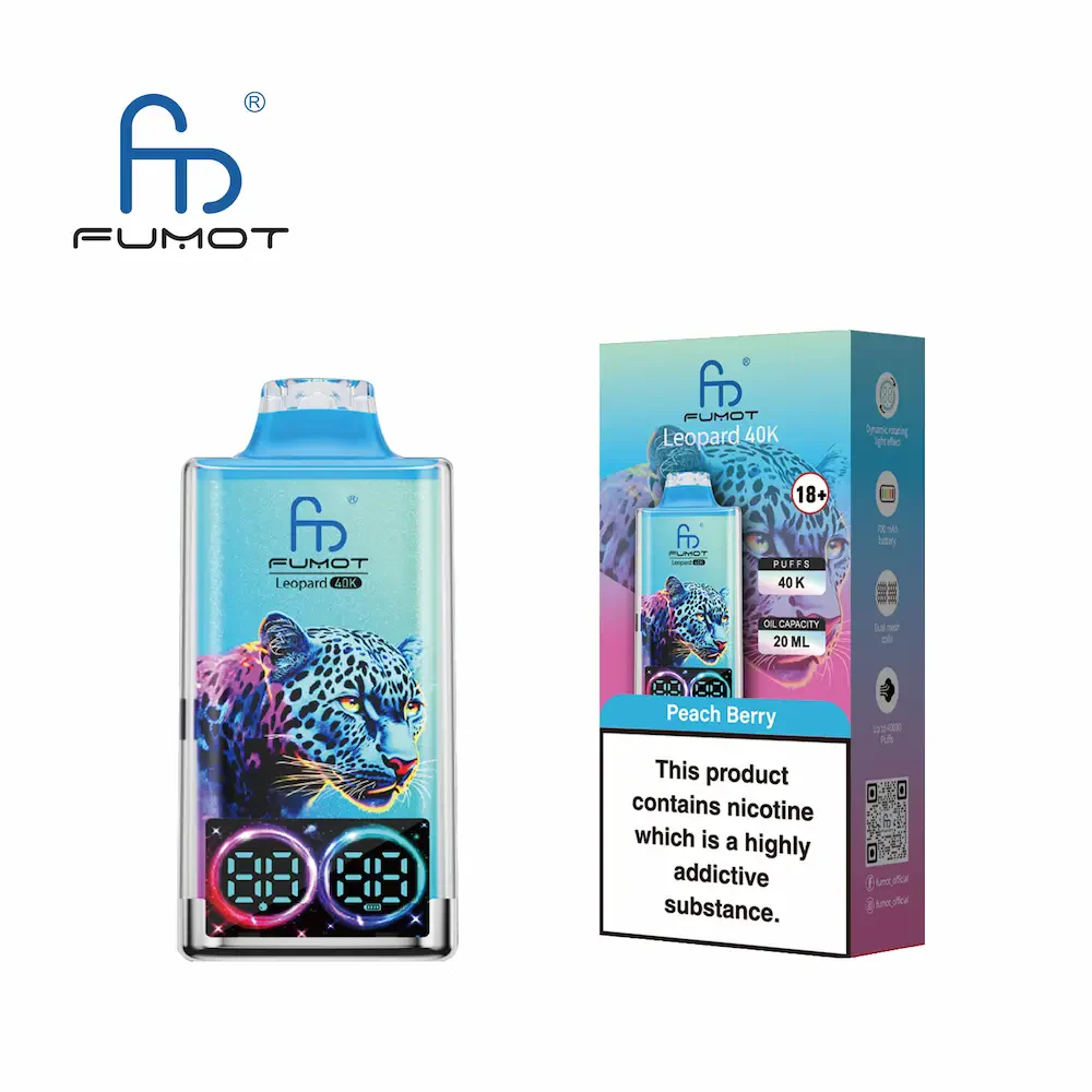 Fumot Leopard 40K Digital Display RGB Lights Einweg Kit (40000 Puffs) - 💥 Nehme 5 Zahle NUR 4! + Ab einem Einkauf von 100€ 2 Mystery Gratis💥 - Image 12